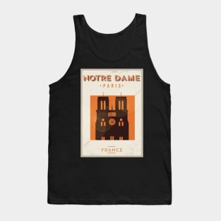 Notre Dame Paris Poster Design Tank Top